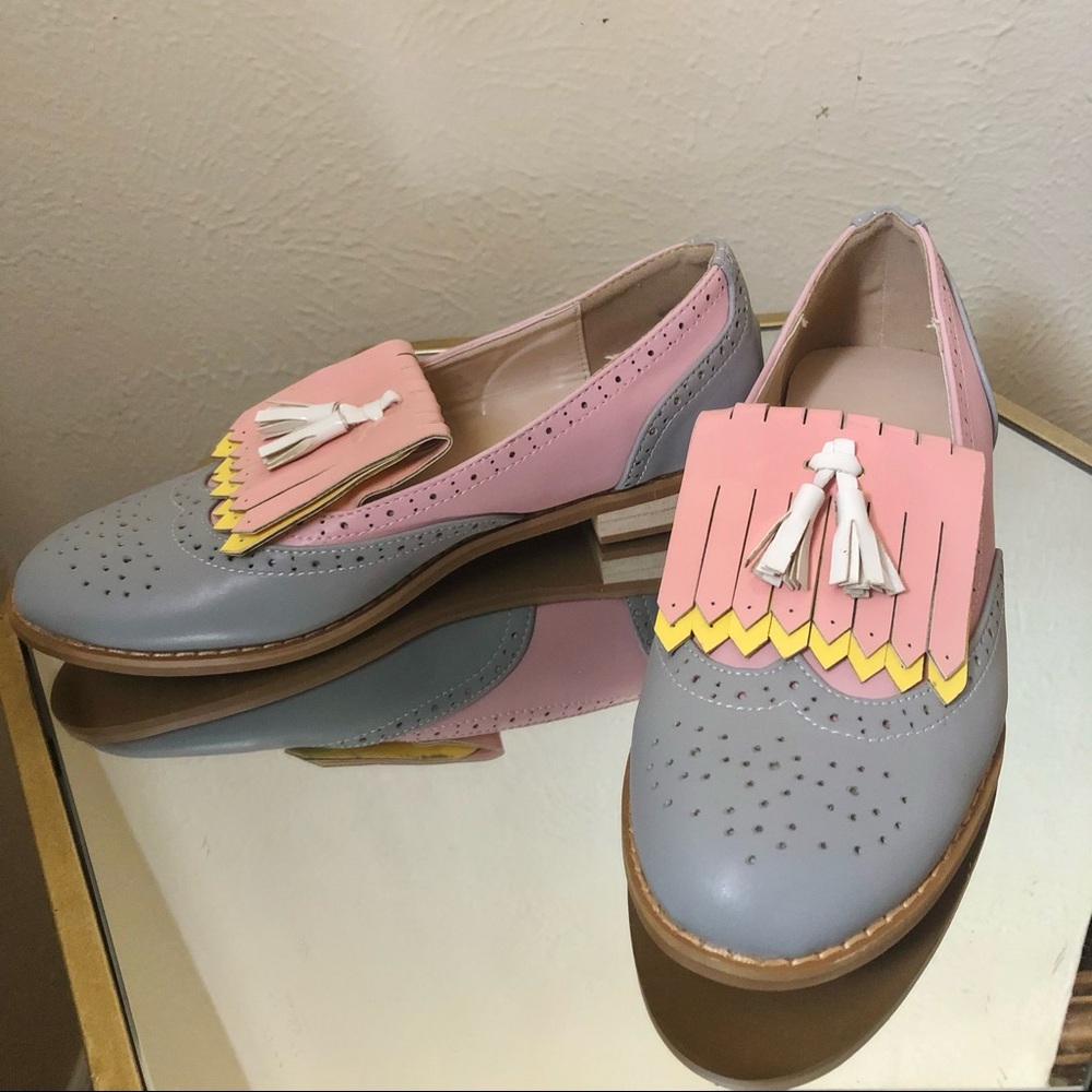 Colorblock Pastel Loafers